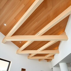 3d render of a wooden staircase