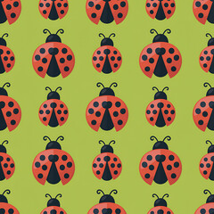 Ladybug Seamless Patterns