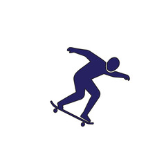 Silhouette of a person skateboarding 1.