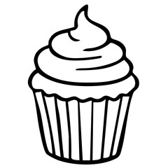 Cupcake Illustration (without cherry)