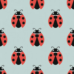 Ladybug Seamless Patterns