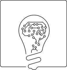 Idea creative banner sign different Light bulb icon. Innovation symbol and creative concept. Vector illustration