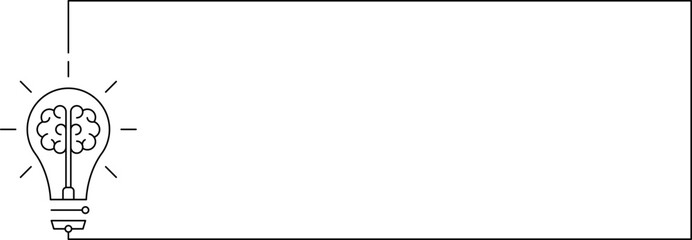 Idea creative banner sign different Light bulb icon. Innovation symbol and creative concept. Vector illustration