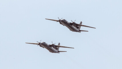 military aircraft in flight
