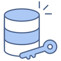 Server Access Blue Icon