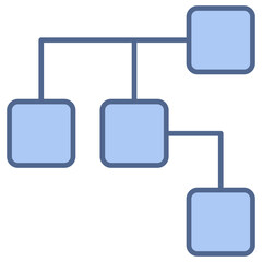 Port Configuration Blue Icon