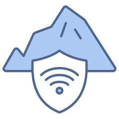 Vpn Tunnel Blue Icon