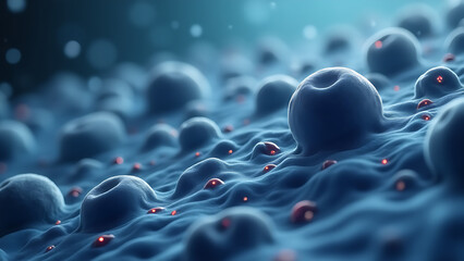 Light micrograph of B cells, a type of white blood cell that plays a major role in acquired immunity (especially humoral immunity) through the production of antibodies.