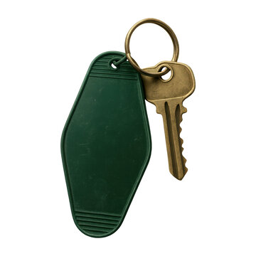 PNG Vintage key with green tag
