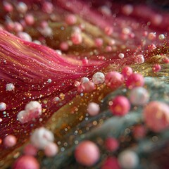 water drops on a red flower