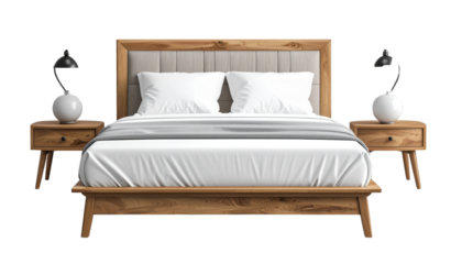 Realistic bed PNGs showcasing modern, luxury, and cozy bedroom designs with detailed headboards, soft bedding, and elegant frames — ideal for interior design projects, home decor catalogs, furniture b