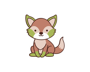 cute baby wolf, baby wolf vector, wolf pup illustration, cute wolf cartoon, adorable wolf art, baby wolf clipart, wolf character design, cute forest animal, smiling wolf pup, baby wolf drawing, kawaii