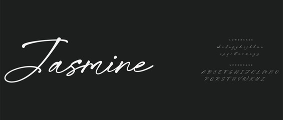 calligraphy alphabet capital lettering a to z font family