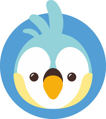 Cute Animal Faces in Kawaii Style