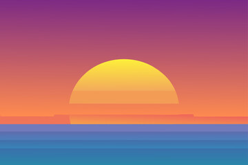 Minimal gradient blur sunrise light inspired background