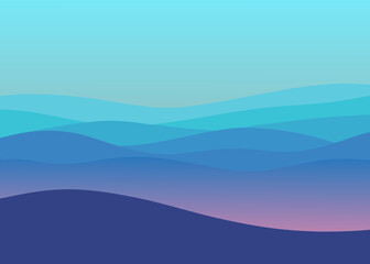 Modern gradient ocean mist inspired background