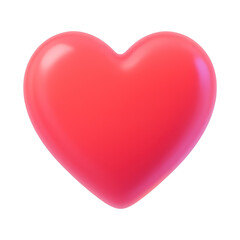 PNG Glossy red heart icon