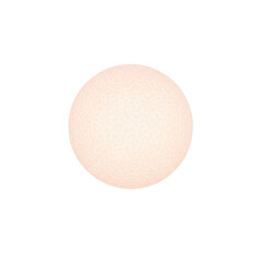 Soft glowing light sphere isolated on transparent background