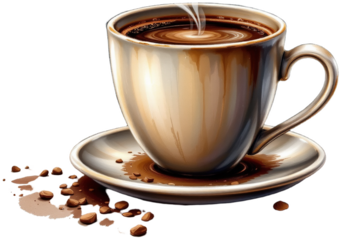 Savoring warmth cozy coffee cup steam illustration inviting atmosphere close-up view comforting concept