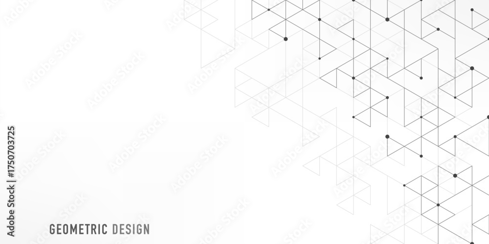 Wall mural abstract vector background with a geometric pattern of triangle shapes. graphic design element