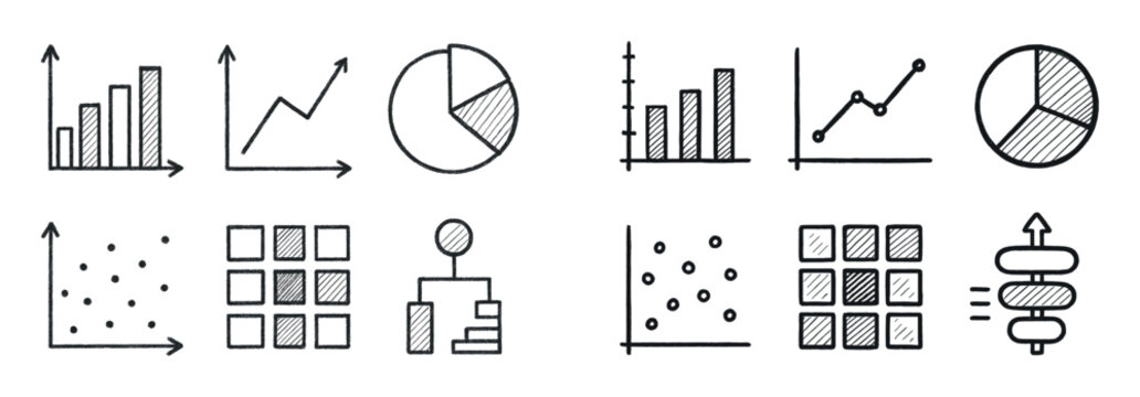 Hand-Drawn Data Icons