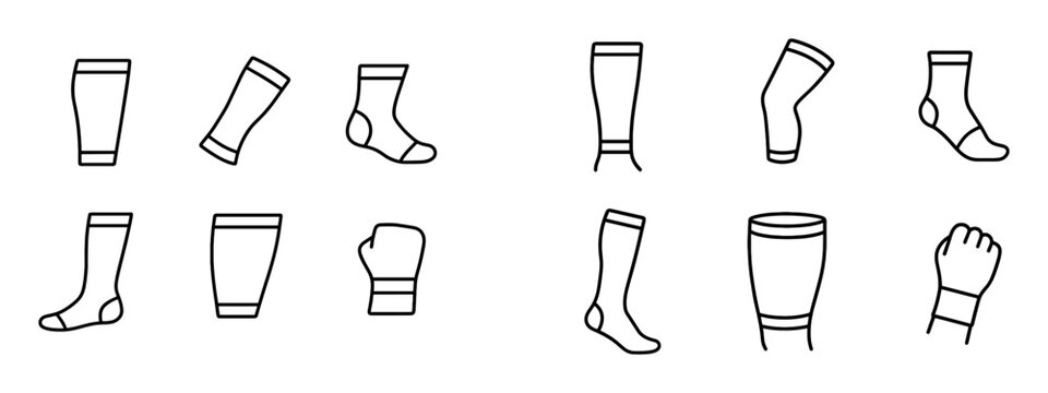 Minimalist Compression Wear Icons