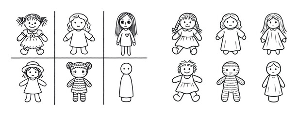 Handcrafted Doll Icons