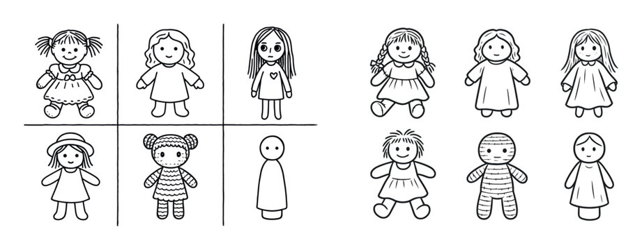 Handcrafted Doll Icons