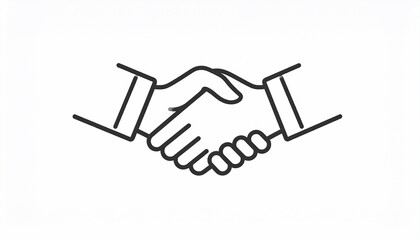 Obraz premium Handshake Icon - Business Agreement
