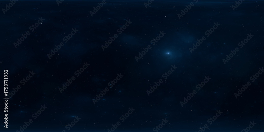Wall mural 360 degree space nebula. giant interstellar cloud with stars, equirectangular projection, environmen