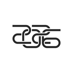 Year 2026 with black and white background