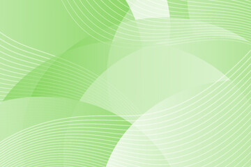 Abstract geometric green background. Modern design with tech-inspired white lines.