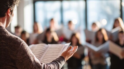 合唱のリハーサル風景