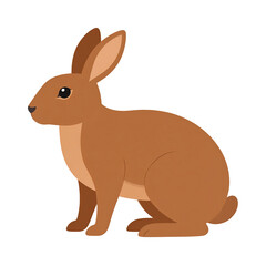 Rabbit Icon Isolated on White Background
