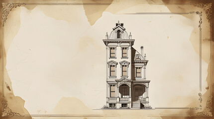 vintage photo of the old town home
