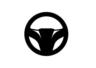 logo de voiture en forme de volant