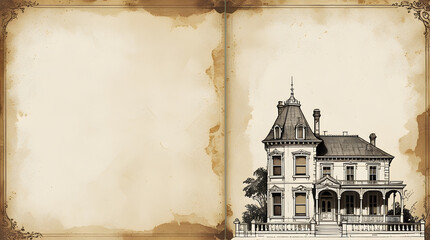 old paper background with old paper witch times to past in the home