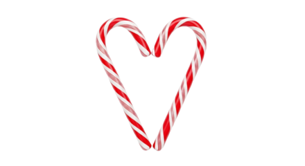 heart shaped candy canes