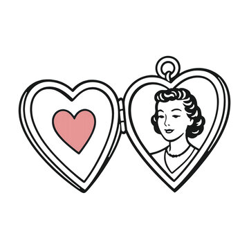Locket clip art preview