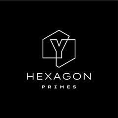 letter Y mark hexagon hexagonal logo vector icon illustration