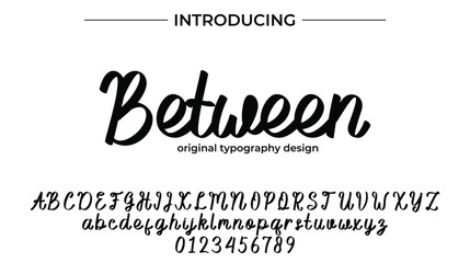 Between - Elegant Script Font for Smooth Handwritten Design and Creative Typography