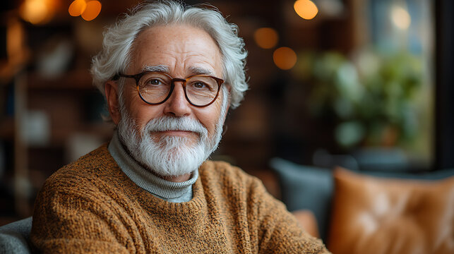 Cheerful elderly man showing online certificate of course completion  - Powered by Adobe