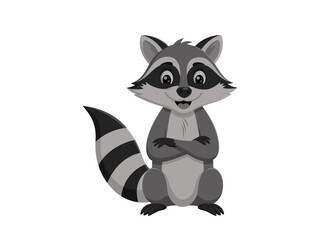 Illustration of a raccoon 