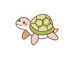 Cute Turtle Vector Illustration, adorable turtle, cartoon turtle, kawaii turtle, happy turtle, baby turtle, sea turtle, aquatic animal, playful turtle, cute wildlife, turtle character, funny turtle, v