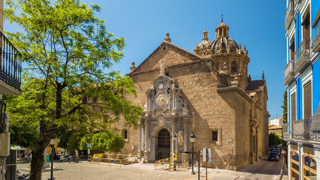 Beautiful Parish church of Saint Justus and Pastor in Granada, Spain.
