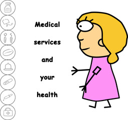 Infographics medicine, modern vector illustration. Print design, business theme, new concept