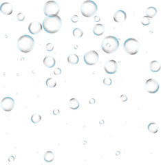 bubbles on transparent background . Clipart 3D Soap bubble floating on white background. Water foam bubbles with rainbow colors. Realistic iridescent ball. Soap transparent balloon. 