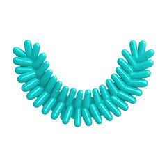 Obraz premium PNG Abstract turquoise 3D geometric pattern