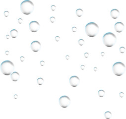 bubbles on transparent background . Clipart 3D Soap bubble floating on white background. Water foam bubbles with rainbow colors. Realistic iridescent ball. Soap transparent balloon. 