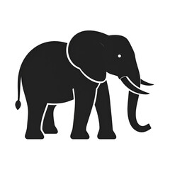 Fototapeta premium Elephant Icon Isolated on White Background